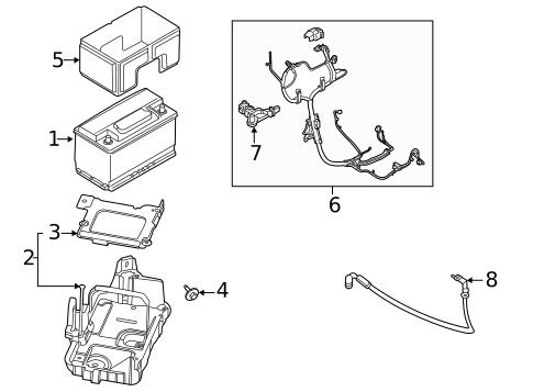 Battery & Related Components for 2021 Ford F-150 #2
