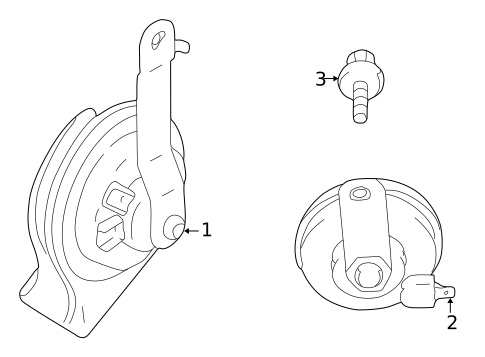 Horn for 2003 Chrysler Sebring #0