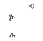 90651TP8003 - Body: Door Weather-strip Clip for Honda: Civic, Clarity, CR-V, Fit, HR-V, Insight Image