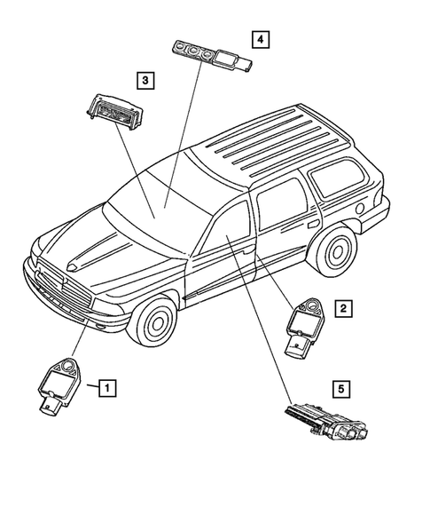 Air Bag Systems for 2007 Dodge Durango #1