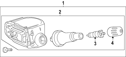 Tire Pressure Monitor Components for 2025 Buick Enclave #0