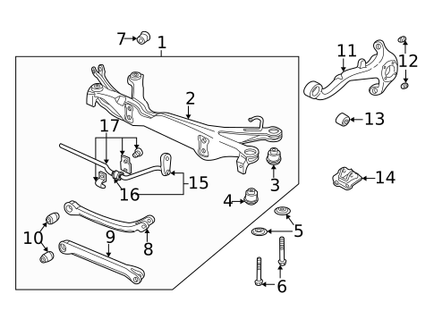 Rear Suspension for 2000 Saturn LW2 #0