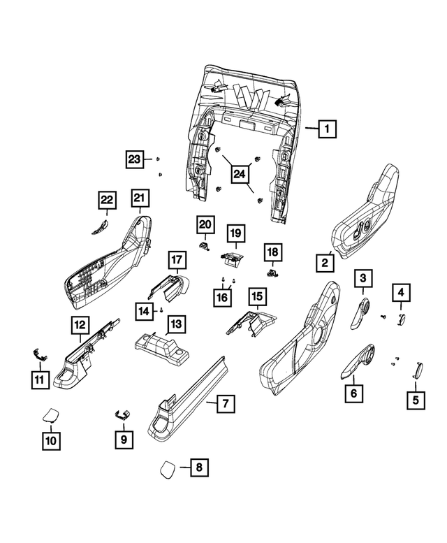 5RT07PD2AC - Interior Trim: Seat Shield for Mopar Image image