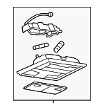 5F9Z74519A70BAE - Body: Overhead Console for Ford: Five Hundred, Freestyle | Mercury: Montego Image
