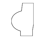 15094320 - Body: Seat Belt Guide for Chevrolet: Silverado 1500, Silverado 1500 Classic | GMC: Sierra 1500, Sierra 1500 Classic Image