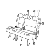 1UU84HL5AA - Interior Trim: Third Row Headrest for Mopar Image