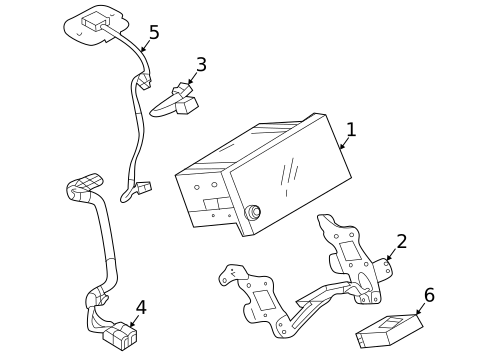 Navigation System Components for 2018 Mitsubishi Outlander Sport #0