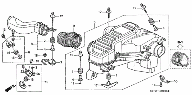 Resonator Chamber for 2001 Honda Civic #0