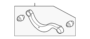 5Q0505323D - Suspension: Upper Control Arm for Volkswagen: Arteon, e-Golf, Golf, Golf Alltrack, Golf R, Golf SportWagen, Tiguan Image