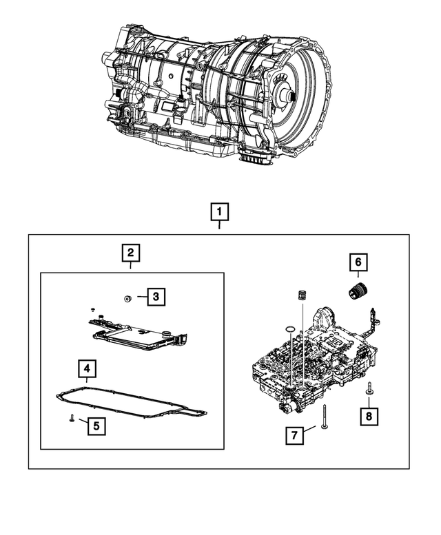 « 68507895AB – Transmission : Transmission Trs Bloc Hydraulique pour Mopar Image »