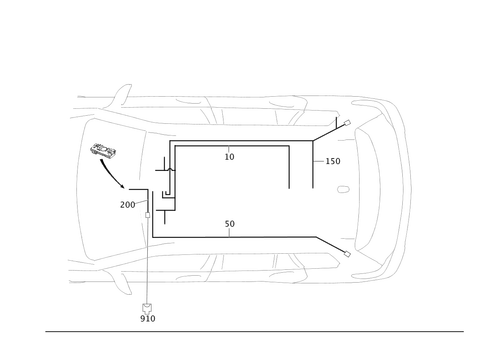 Wiring Harness for Roof for 2011 Mercedes-Benz GLK 350 #0