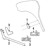 6503800 - Body: Side Molding Rivet for Chrysler: Town &amp; Country | Dodge: Caravan, Grand Caravan Image