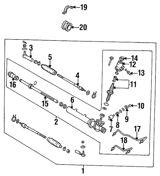 4852165F01 - : Inner Tie Rod for Nissan Image