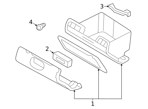 Glove Box for 2000 Dodge Dakota #0