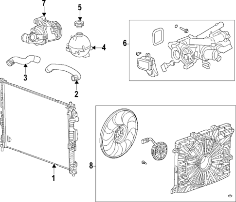Water Pump for 2022 Cadillac XT5 #1