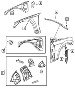 6507733AA - Body Sheet Metal Except Doors: Screw for Mopar Image