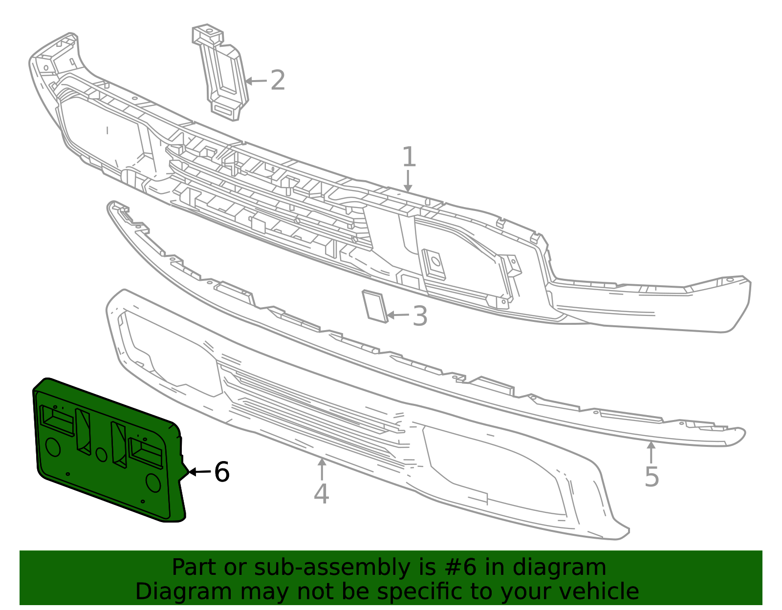 2022-2026 GMC License Bracket 84877919 GM | GMPartsDirect.com