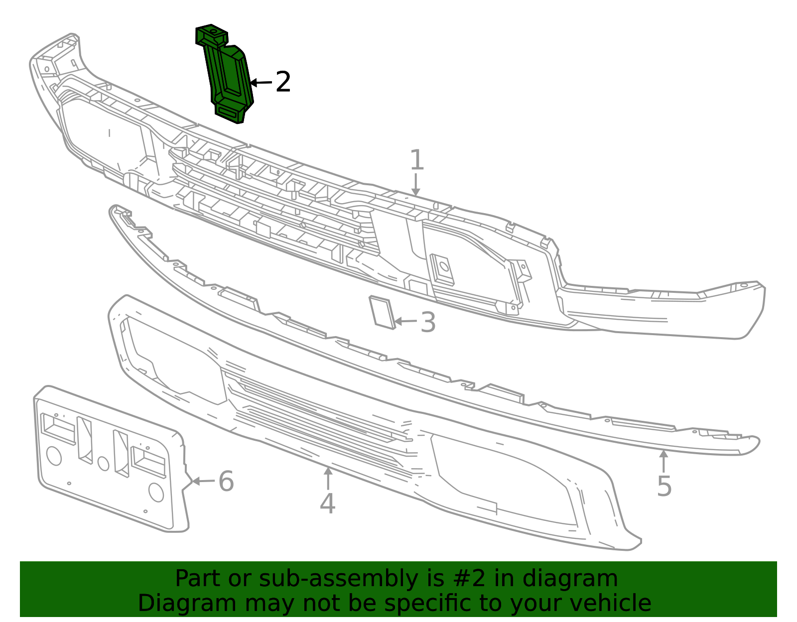 2022-2026 GMC Front Driver Side Bumper Fascia Tow Eye Access Hole