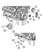 4792875AA - Cooling: Pulley Cap for Mopar Image