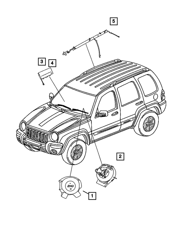 5JS061DHAF - Electrical: Driver Air Bag for Mopar Image