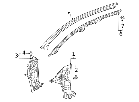 Hinge Pillar for 2023 Buick Envision #0