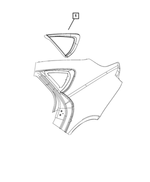 68145492AB - Glass: Quarter Window Glass, Right for Mopar Image