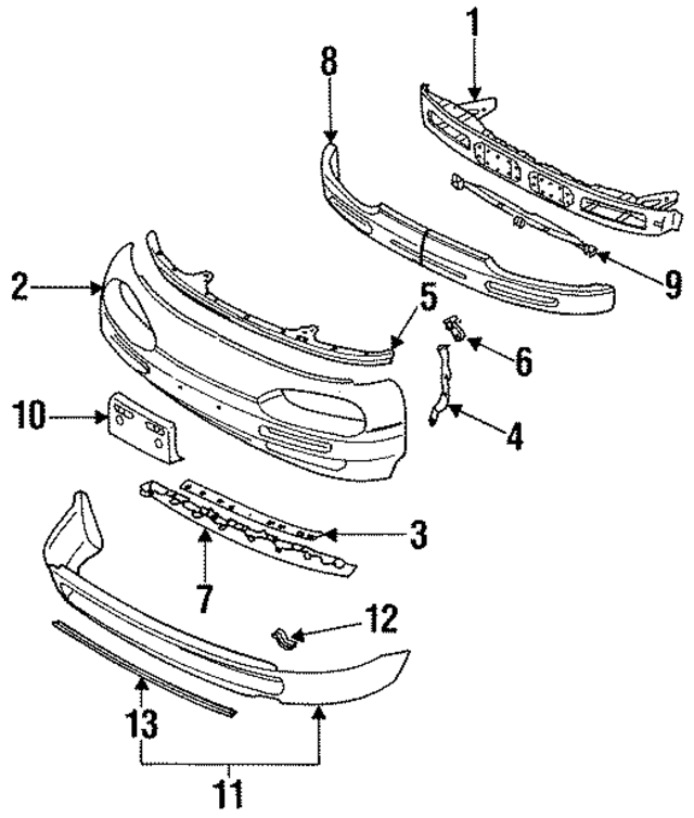 9601566Y25 - : Front Spoiler for Nissan Image