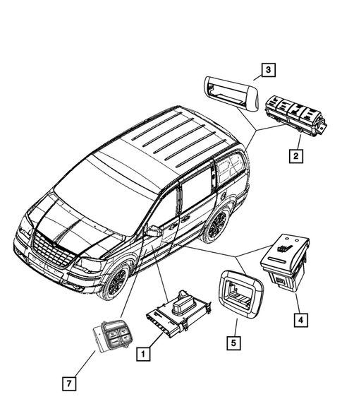 Switches for 2010 Dodge Grand Caravan #2