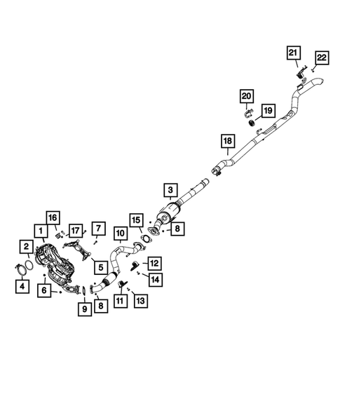 Exhaust System for 2022 Jeep Renegade #2