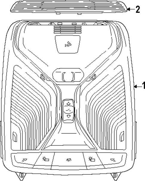 Overhead Console for 2025 BMW XM #0