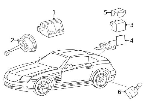 Electrical Components for 2004 Chrysler Crossfire #0