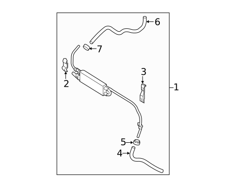 Power Steering Oil Cooler for 2024 Nissan TITAN #0