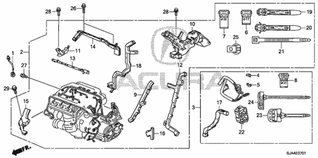 Engine Wire Harness (2) for 2012 Acura RL #0