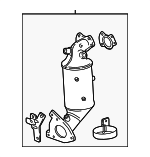 19420259 - : Nitrogen Oxides Catalytic Converter with Exhaust Pipe for GM Image