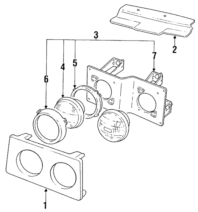 BEC9040 - Electrical: Headlamp Bezel for Jaguar Image