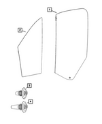 68550394AA - : Quarter Window Glass, Right for Mopar Image