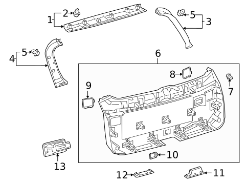 Interior Trim for 2018 Lexus RX450hL #0
