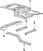 XL1Z7811215CA - Body: Rear Floor Pan for Lincoln: Navigator Image