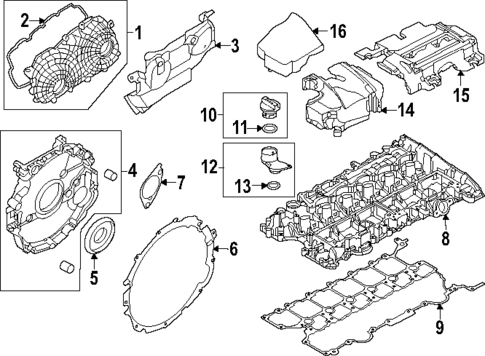 Valve & Timing Covers for 2023 Land Rover Range Rover Sport #0