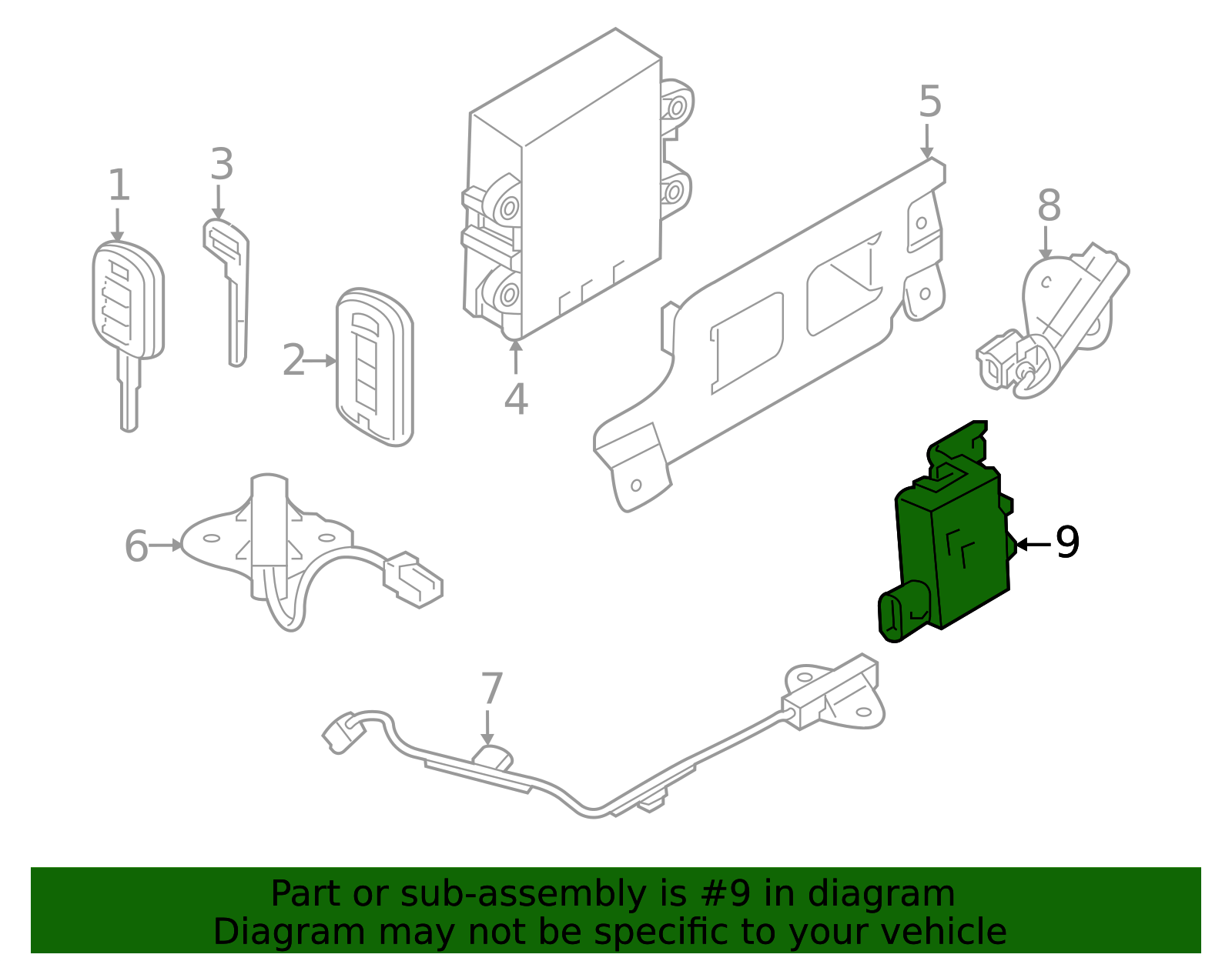 2011-2025 Mitsubishi Warning Buzzer 8637A176 | OEM Parts Online