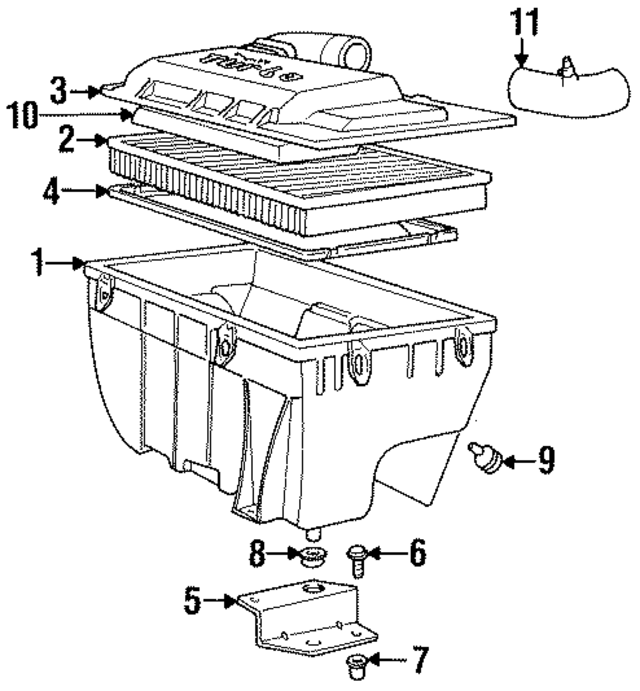 3501845 - : Air Cleaner Assembly Bracket for Volvo Image
