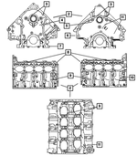 R9257057AA - Engine 5.7L Eight Cylinder: Short Block Engine, Remanufactured for Mopar Image