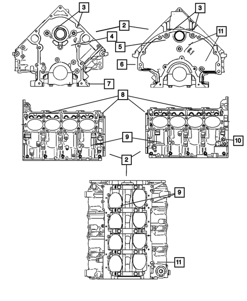 Cylinder Block for 2007 Dodge Ram 1500 #1