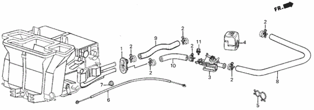 Water Valve - Hose for 1984 Honda Civic #0