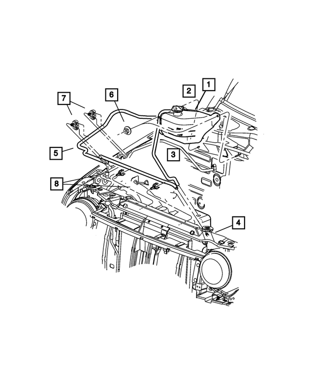 52079702AG - Cooling: Coolant Recovery Bottle for Mopar Image