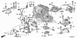 50932TA0A01 - Body/Air Conditioning: STAY, ELECTRONIC CONTROL MOUNTSOLENOID VALVE for Honda Image