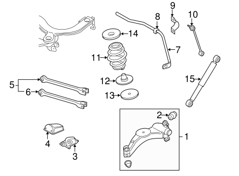 Rear Suspension for 2004 Volkswagen Golf #1