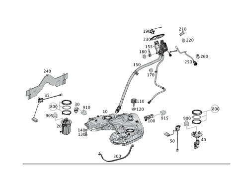Fuel Tank with Detachable Parts for 2016 Mercedes-Benz GLE400 #0