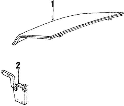 Lid & Components for 1984 Lincoln Continental #0