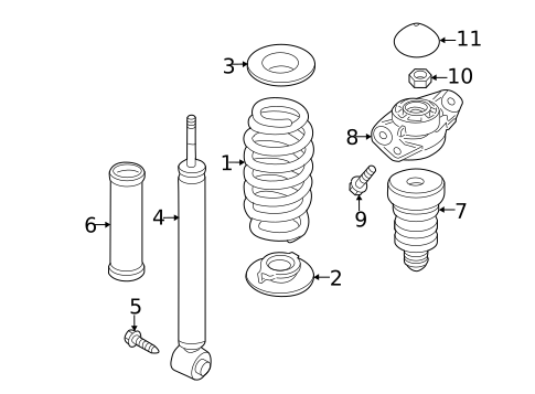 Shocks & Components for 2012 Volkswagen Jetta #0